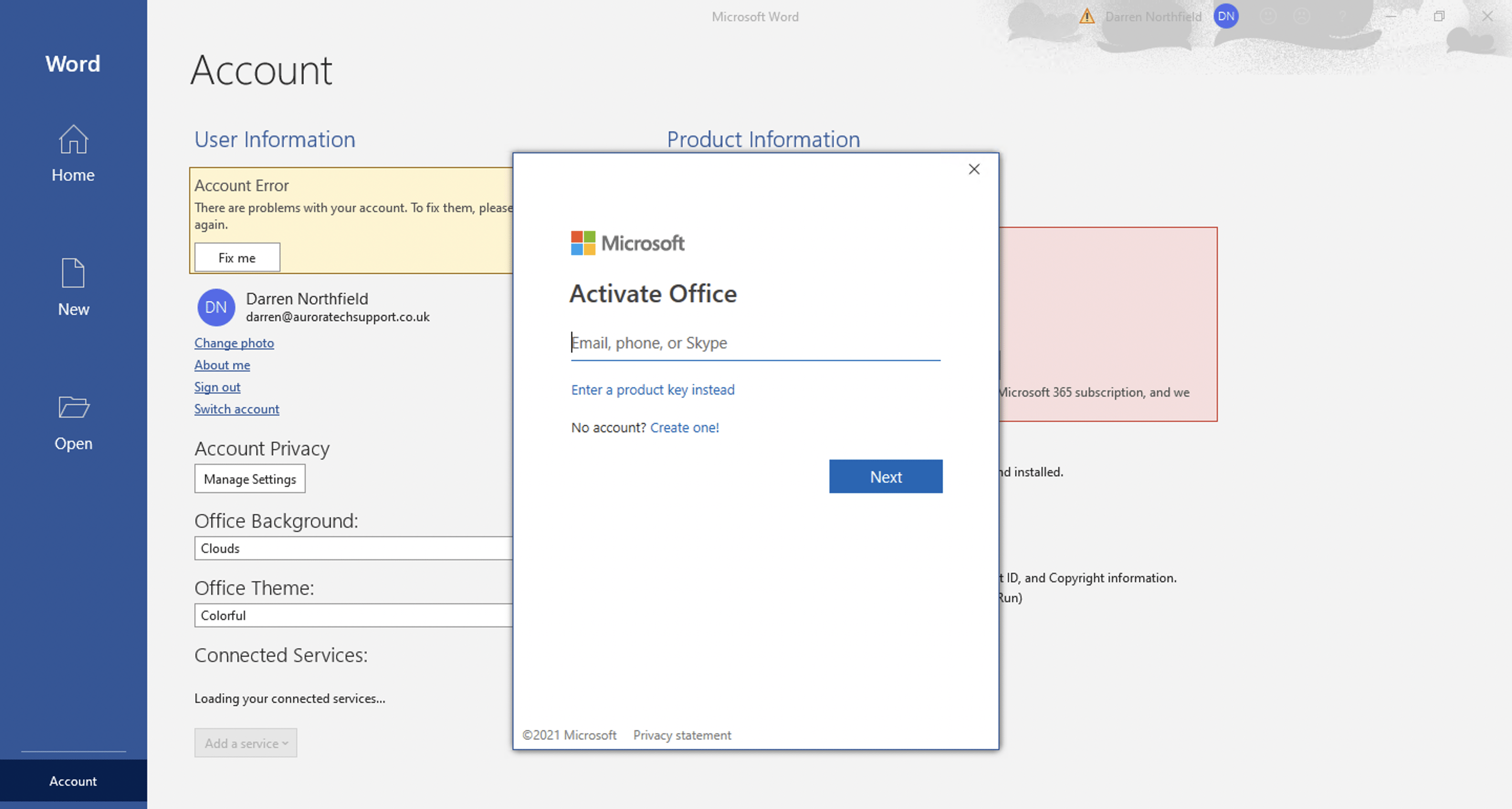 Microsoft 365 - Activate Office