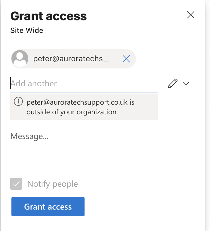 Microsoft 365 Direct access grant access