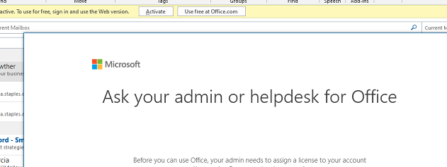 Microsoft 365 - Ask Your Admin Or Helpdesk For Office - Aurora Tech Support