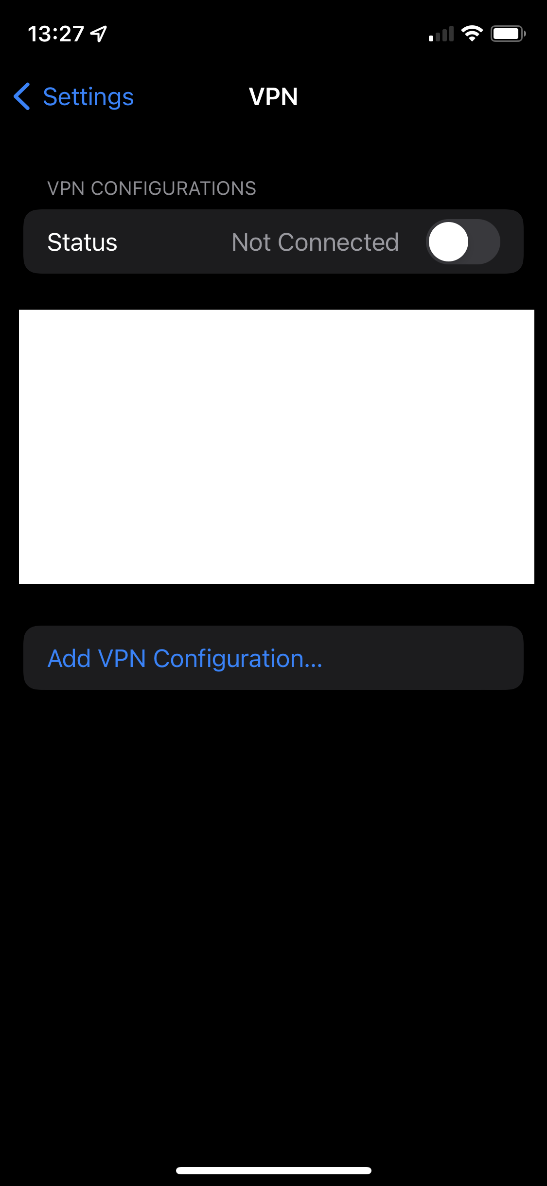 iPhone iPad add VPN connection