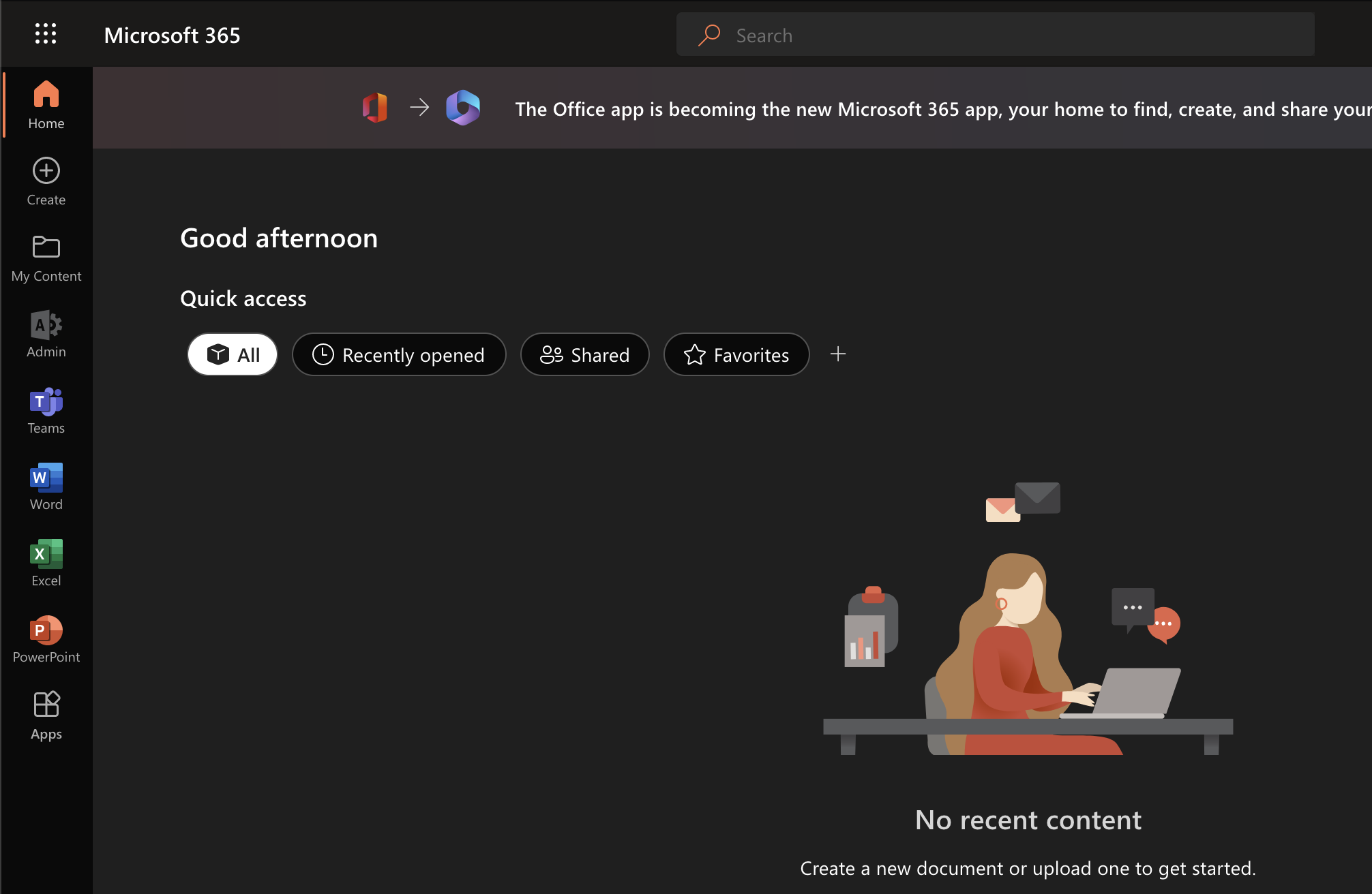 Microsoft 365 set out of office as an admin